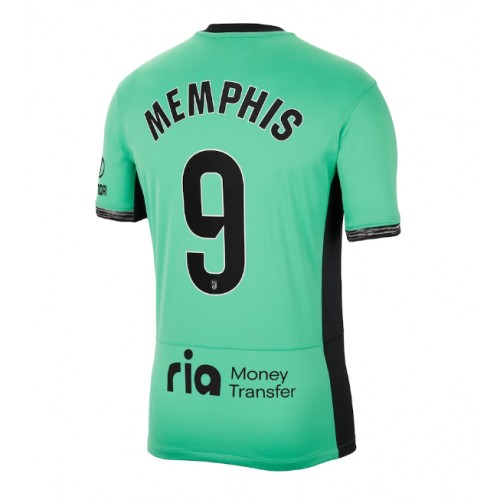 Pánský Fotbalový dres Atletico Madrid Memphis Depay #9 2023-24 Třetí Krátký Rukáv